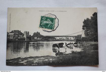 Cpa 1908, Precy sur Oise, l'abreuvoir, Oise 60