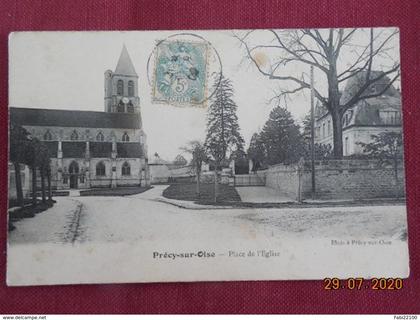 CPA - Précy-sur-Oise - Place de l'Eglise