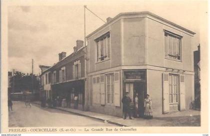 CPA Presles - Courcelles La Grande rue de Courcelles