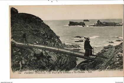 CPA Carte Postale-France-Primel- Pont de la crevasse et les chaises   VM31256at