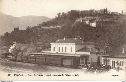 CPA Privas Gare et Ecole Normale de Filles