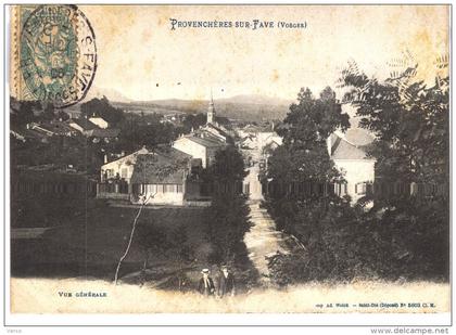 Carte Postale Ancienne de PROVENCHERES sur FAVE