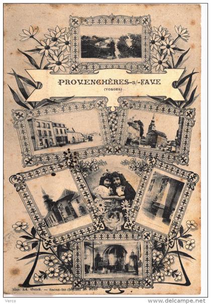 Carte Postale Ancienne de PROVENCHERES sur FAVE