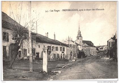 Carte Postale Ancienne de PROVENCHERES sur FAVE