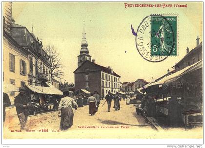 Carte Postale Ancienne de PROVENCHERES sur FAVE