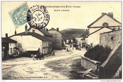 Carte Postale Ancienne de PROVENCHERES sur FAVE