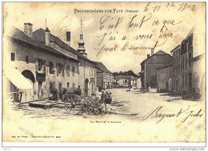 Carte Postale Ancienne de PROVENCHERES sur FAVE