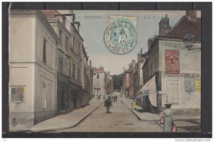 77 - Provins - Rue Saint Thibaut - Colorisée