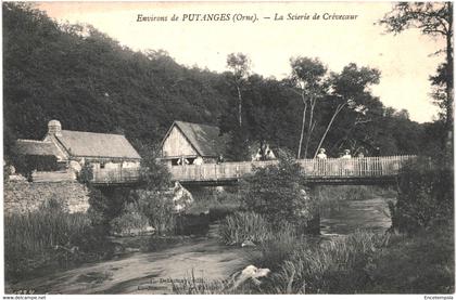 CPA  Carte postale France Putanges Scierie de Crèvecoeur 1908  VM63603ok