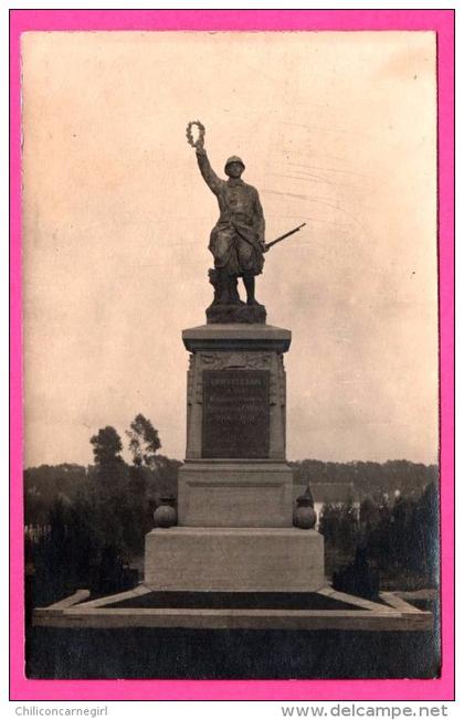 Quievrechain - Carte Photo - Monument - A ses héroïques Enfants morts pour la France 1914-1918