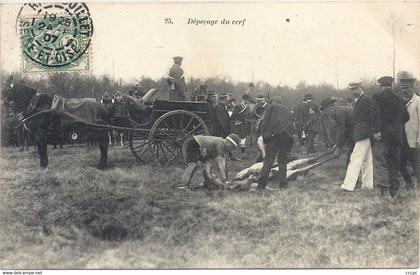 CPA Rambouillet Dépeçage du Cerf