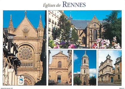 35 - Rennes - Eglises de Rennes - Multivues - CPM - Voir Scans Recto-Verso