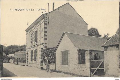 Reugny - La Poste (Colle au dos)