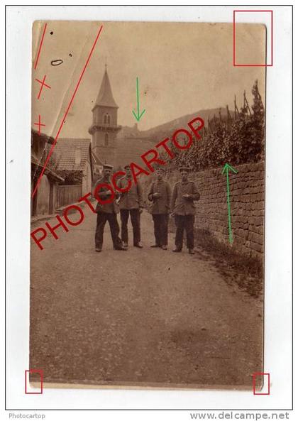 RIBEAUVILLE-68-CARTE PHOTO allemande-Guerre-14-18-1 WK-Militaria-