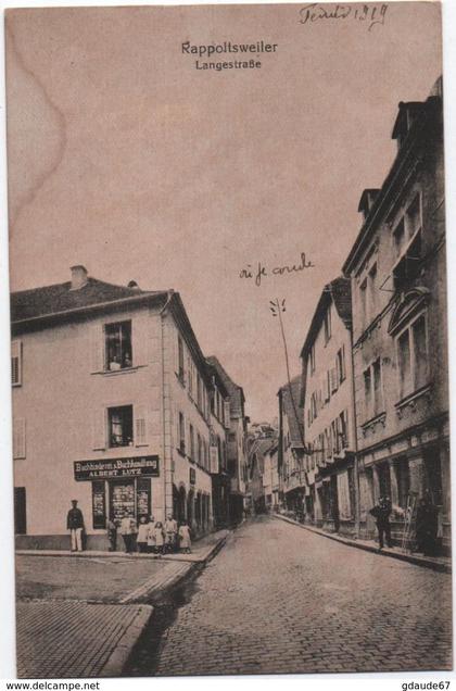 RIBEAUVILLE / RAPPOLTSWEILER (68) - LANGERSTRASSE