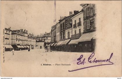 CPA RIBÉRAC - Place Nationale (122266)