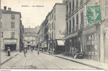 CPA Roanne Rue Nationale