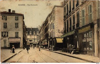 CPA ROANNE Rue Nationale (339479)