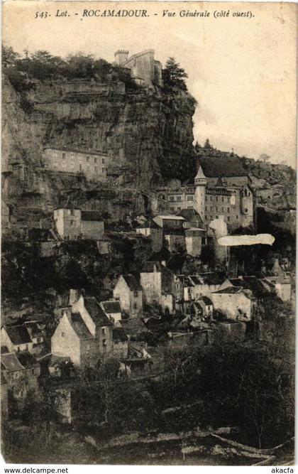 CPA Lot - ROCAMADOUR - Vue générale (cote ouest) (224155)