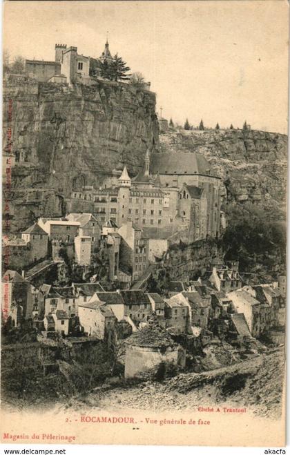 CPA ROCAMADOUR - Vue générale de face (224096)