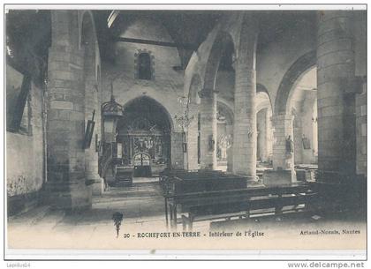 XQ 927 /C P A   ROCHEFORT EN TERRE (56) INTERIEUR DE L'EGLISE