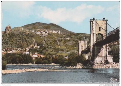 ardèche :  ROCHEMAURE :   vue  du  pont