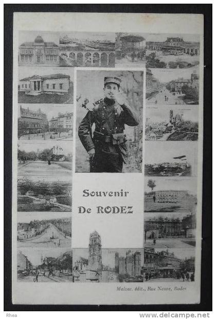 12 Rodez fantaisie rodez, multi vue souvenir de    D12D  K12202K  C12202C RH025904