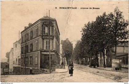 CPA Romainville Avenue de Brazza FRANCE (1377805)