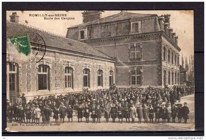 10 - Romilly-sur-Seine - Ecole des garçons - Enfants - Rare !