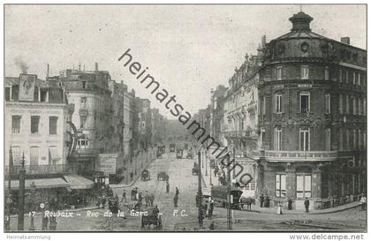 Roubaix - Rue de la Gare - Imp. F. Castelan Roubaix