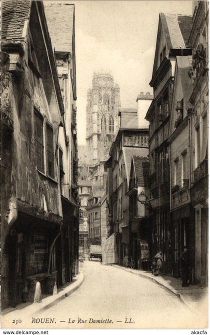 CPA Rouen La Rue Damiette (992872)