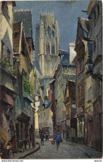 CPA ROUEN Pitt.-Rue Damiette (349112)