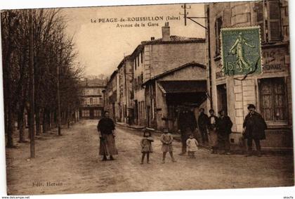 CPA PÉAGE-de-ROUSSILLON - Avenue de la Gare (165569)