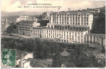 CPA Carte postale France  Royat Parc et le Royat Palace Hotel 1913  VM65844