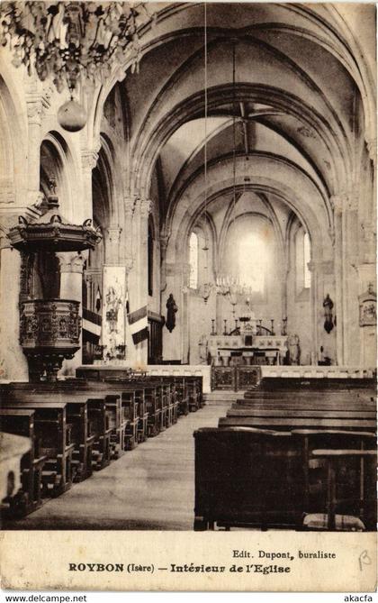 CPA AK ROYBON - Intérieur de l'Église (392199)