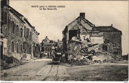 CPA ROYE apres la Grande Guerre La Rue Basseville (121372)