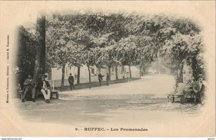 CPA Ruffec Les Promenades FRANCE (1074214)