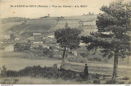 - rhône -ref-A153-  st andré la côte - saint andré la côte - vue du chatel -