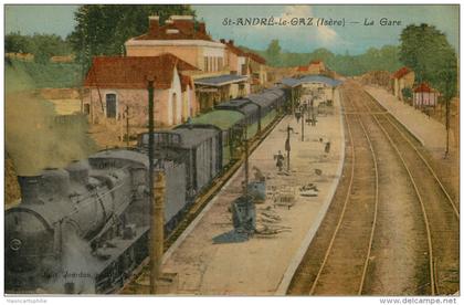 Saint andré le gaz : la gare , train