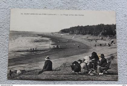 Saint Brévin les pins, la plage prise des dunes, Loire atlantique 44