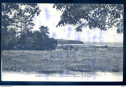 Cpa du 22 Hillion le château de Bonabry  -- le parc LZ12