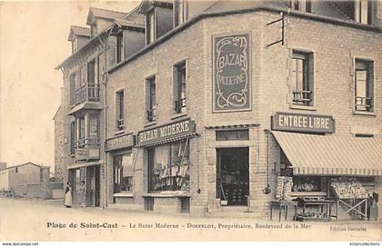 Saint Cast-le Guildo      22    Magasin Bazar Moderne. Vente de cartes Postales      (voir scan)