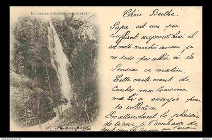 46 - Saint Céré - La Cascade d'Autoire près de Saint Céré - Correspondance - Précurseur - CPA - Oblitération ronde de 19