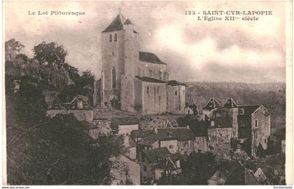 CPA Carte Postale France- Saint-Cirq-Lapopie Eglise  1931 VM45254ok