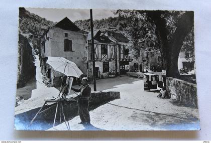 Cpm, Saint Cirq Lapopie, place du Sombrol, Lot 46