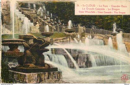 92 - Saint Cloud - Parc de Saint Cloud - La Grande Cascade - CPA - Voir Scans Recto-Verso