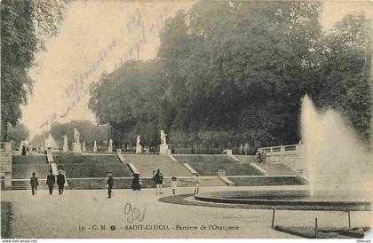 92 - Saint Cloud - Parc de Saint Cloud - Parterre de l'Orangerie - CPA - Voir Scans Recto-Verso