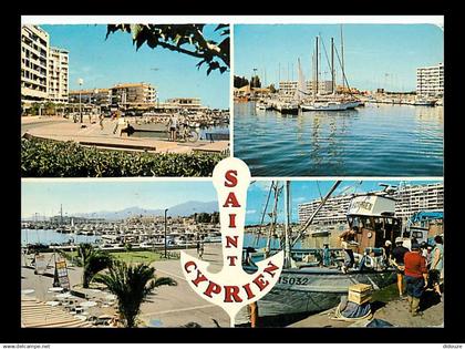 66 - Saint Cyprien - Multivues - Bateaux - CPM - Voir Scans Recto-Verso