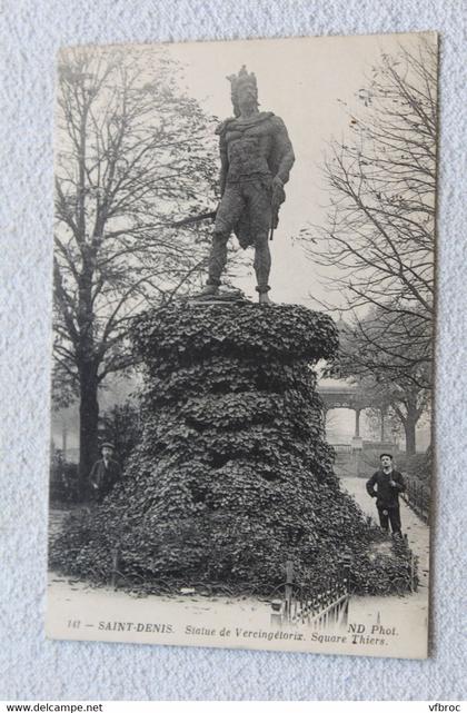 C749, Saint Denis, statue de Vercingétorix, Seine saint Denis 93