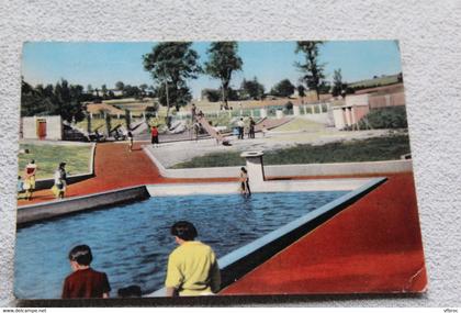 Cpm, saint Didier en Velay, la piscine de la Pechoire et le jardin d'enfants, haute Loire